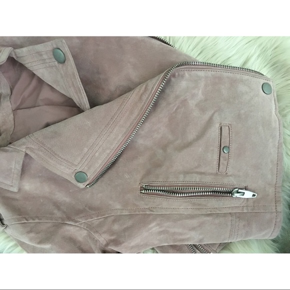 NWOT Leather Suede Moto Jacket - Picture 8 of 8